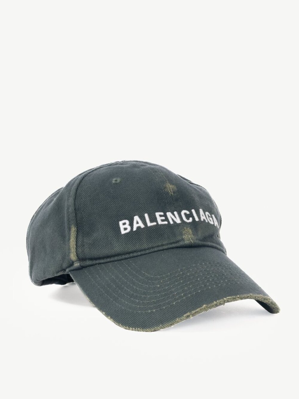 Balenciaga "Green" Logo Twill Classic Baseball Cap